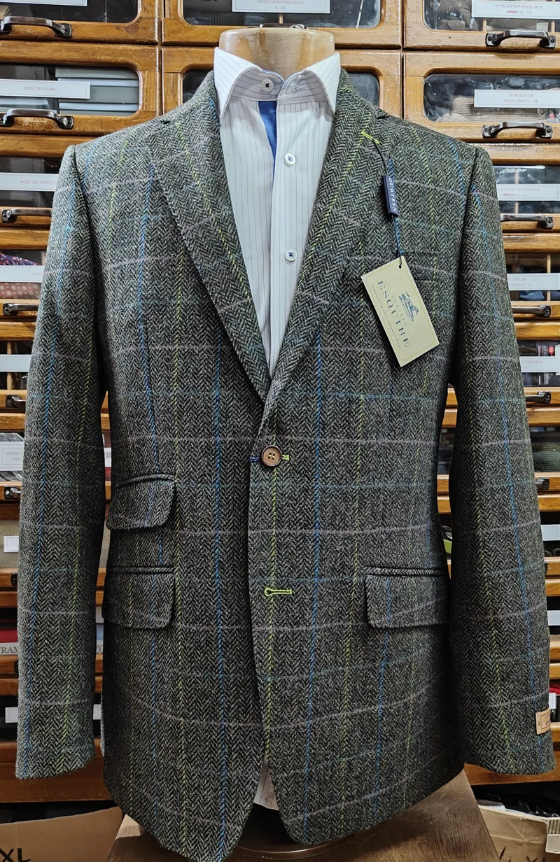Gurteen Cockfield Jacket Green Check  6733-833 