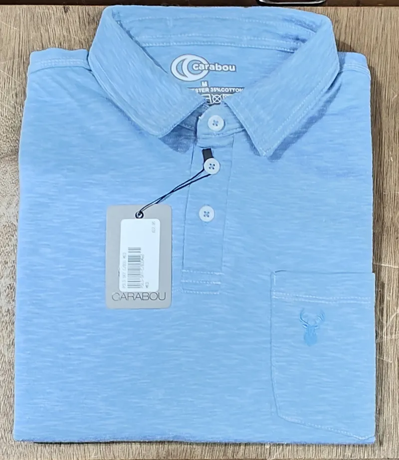 Carabou Polo Shirt Sky