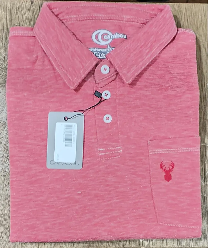 Carabou Polo Shirt Coral