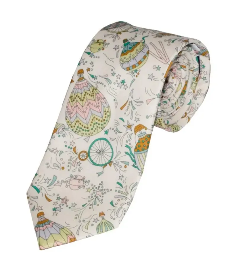 L.A. Smith Liberty Print Fabric Tie Ballons Green LIBT35/3/OS 