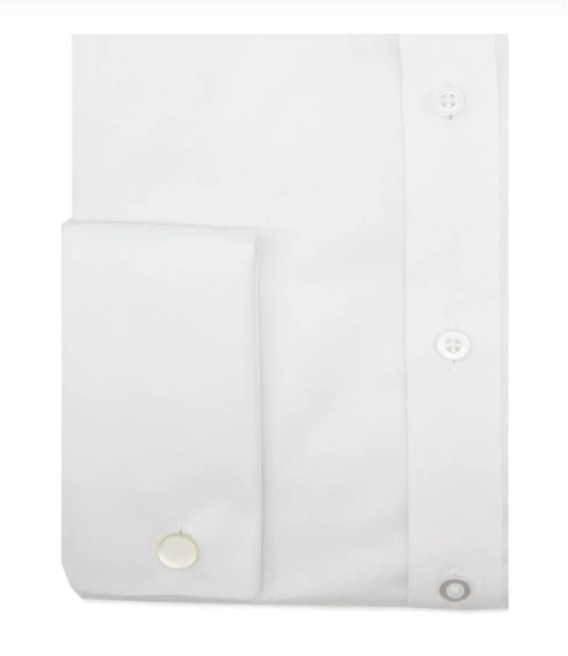 D2 Double Cuff Slim Fit Shirt White SLM8511/A -1