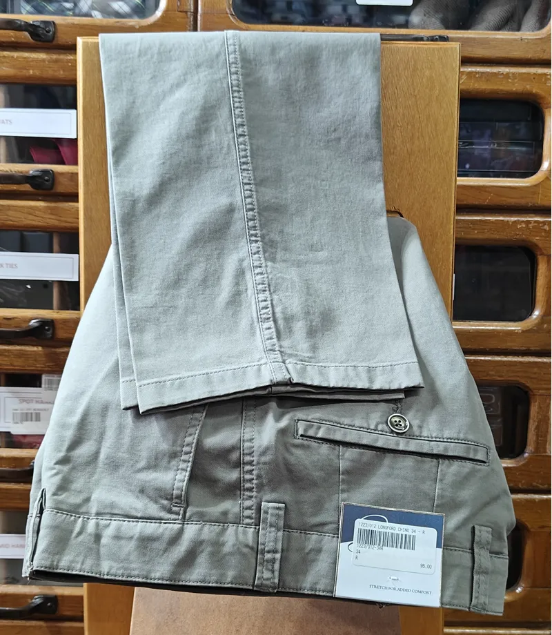  Gurteen Longford Spring Stretch Cotton Chino Taupe 1223/012 