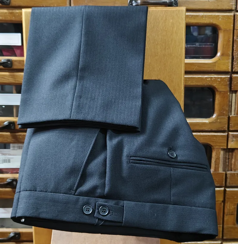 Scott By The Label Herringbone Trouser Black SS10140T 