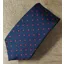 P.L. Sells Spot Silk Tie Navy/Red N666 