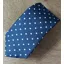 P.L. Sells Spot Silk Tie Navy/White Spot N666/59 