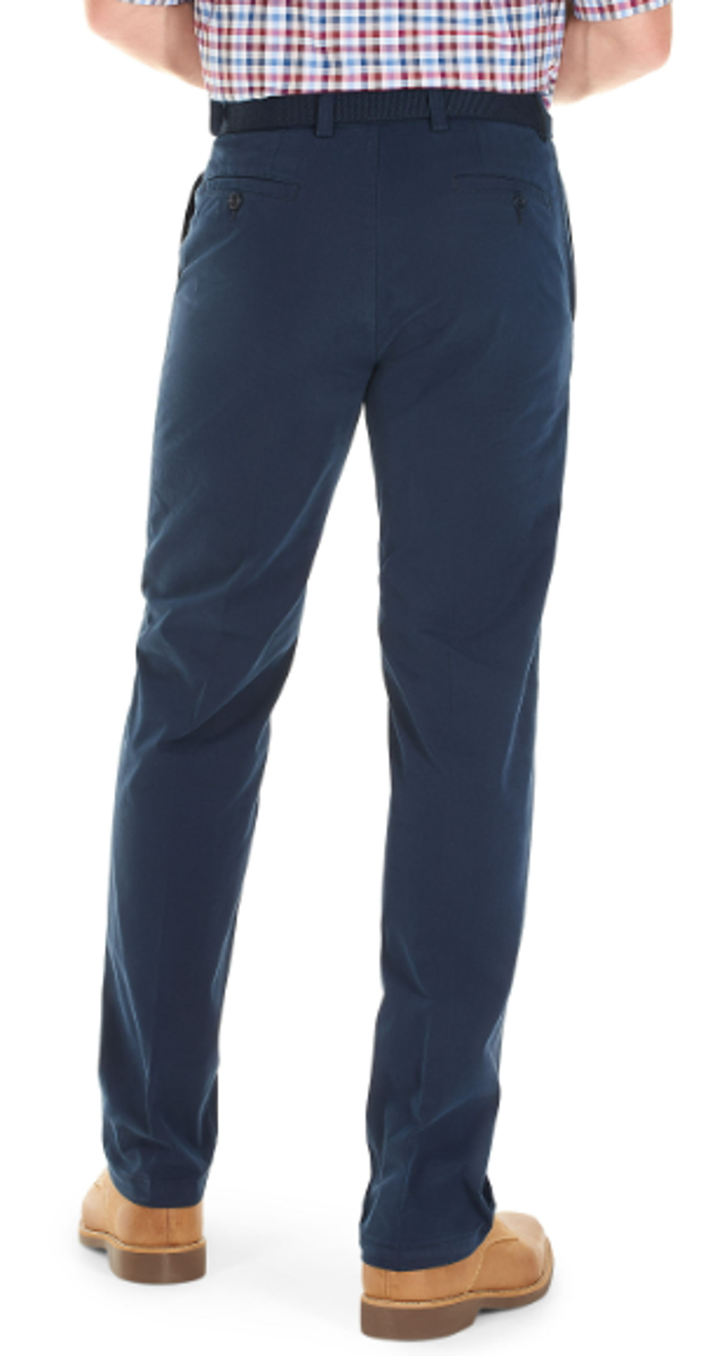 Gurteen Longford Spring Stretch Cotton Chino Navy 1223/036 -1