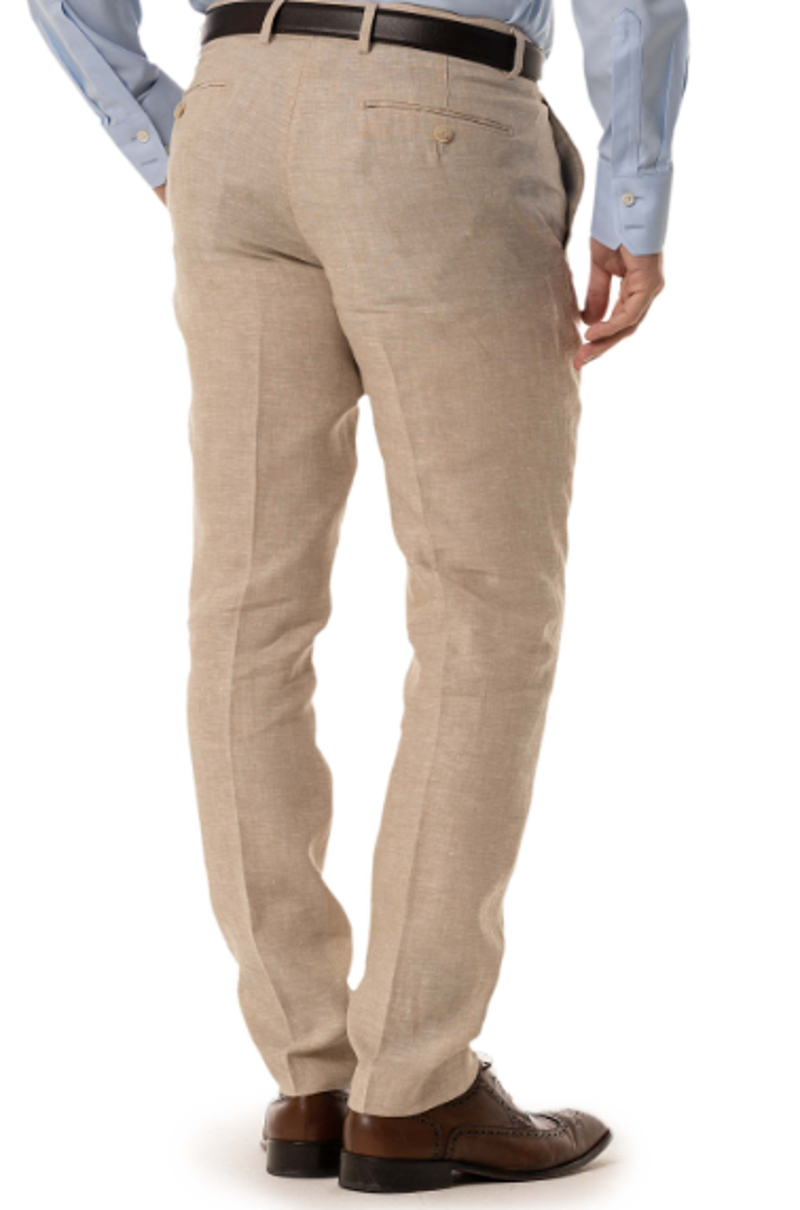 Gurteen Lynton Sand Linen Trouser 1852/088-1