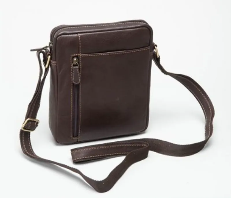 Charles Smith Brown Leather Bag 1156WBBN