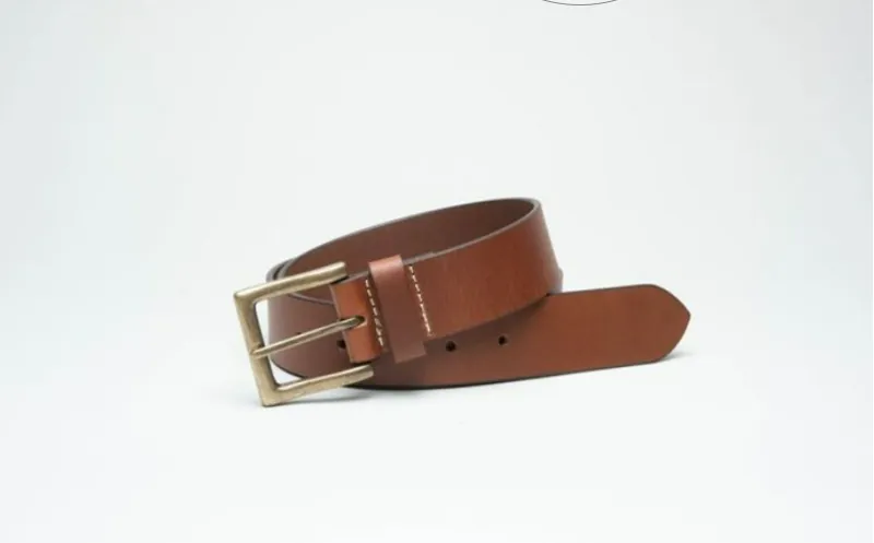 Charles Smith 40mm Belt Tan Brass Buckle 30024 