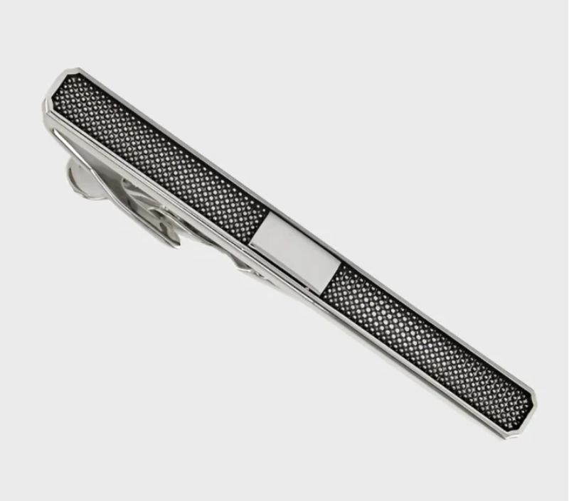 Sophos Tie Bar Rhodium Hash