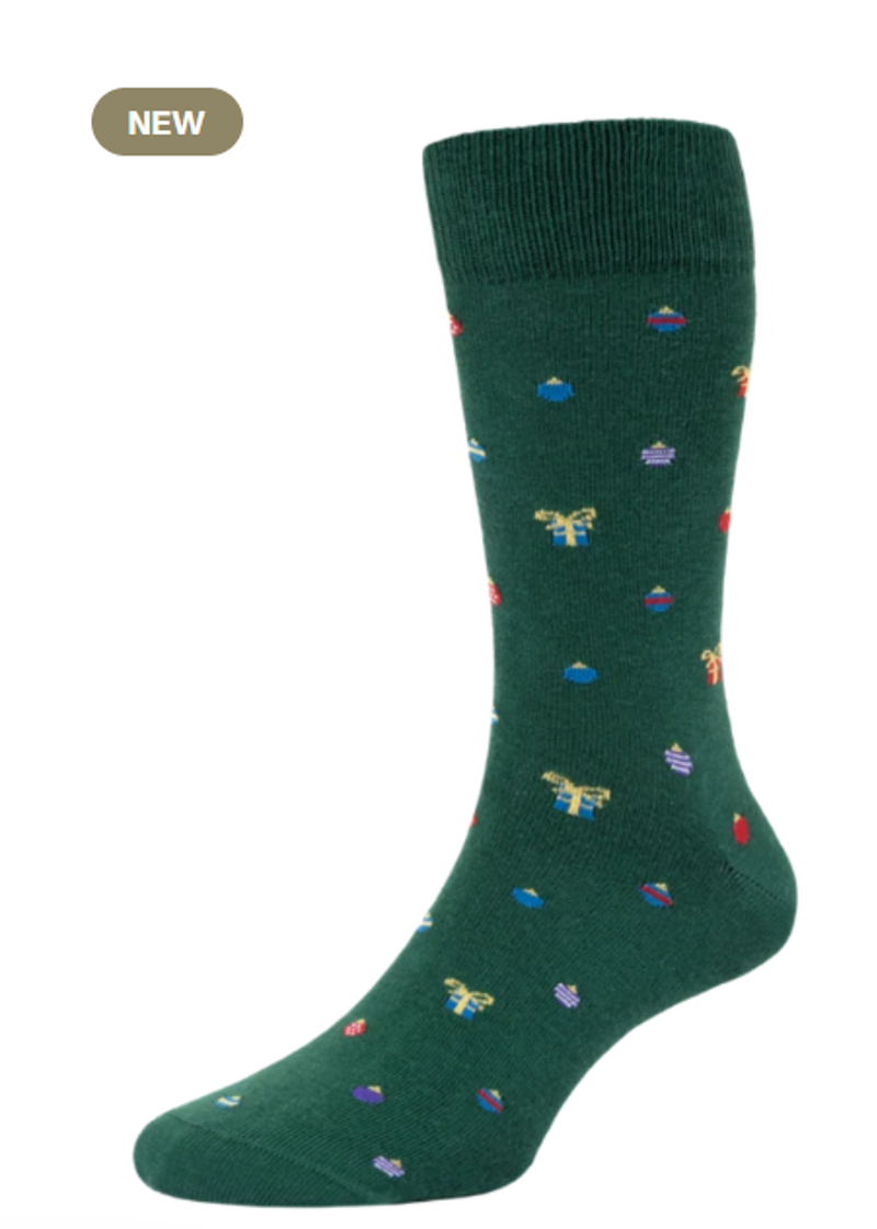 HJ Hall Cotton Rich Baubles Green HJ434 