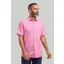D2  Half Sleeve Linen Shirt Pink DTLS1202