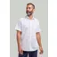 D2 Half Sleeve Linen Shirt White DTLS1202 