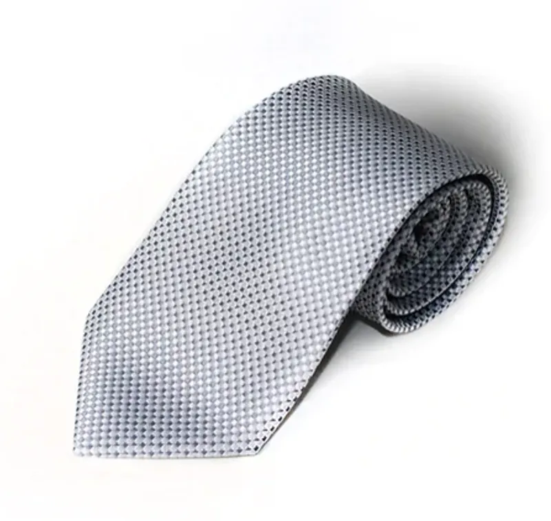 PL Sells Semi Plain Jacquard Tie Grey F222/21 