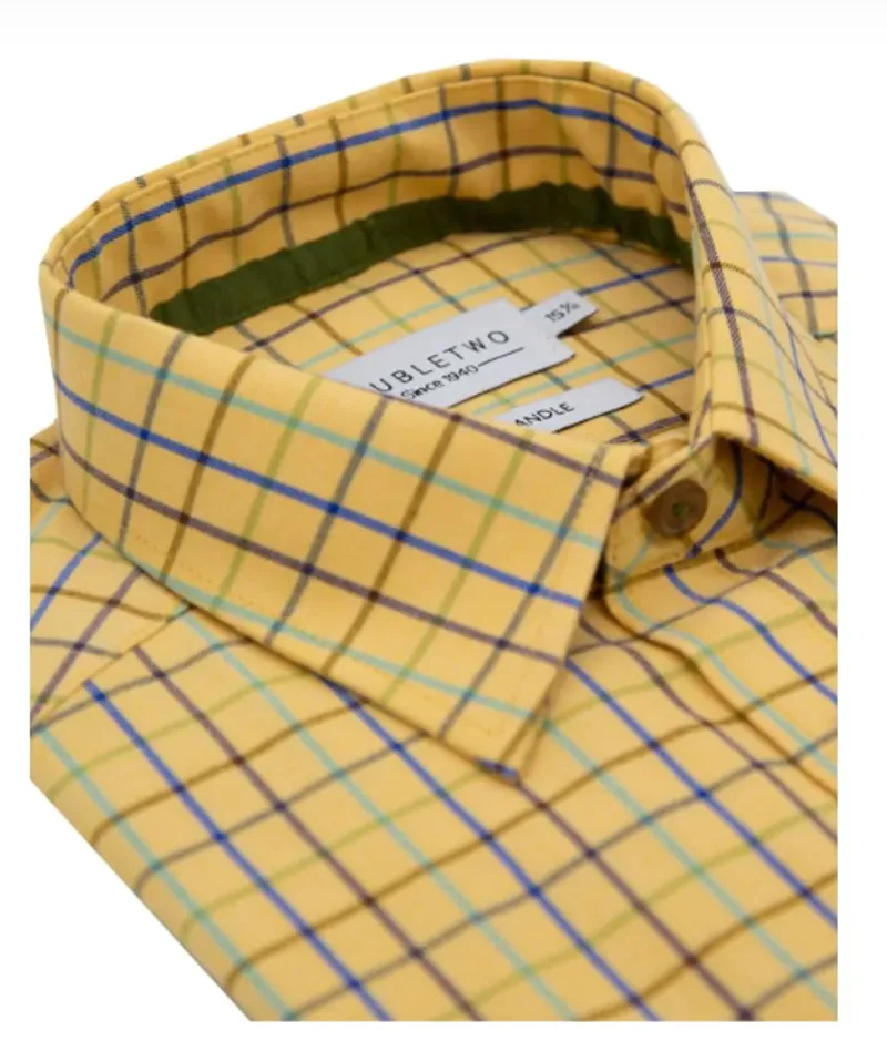 D2 Brushed Cotton Shirt Gold GS4007  