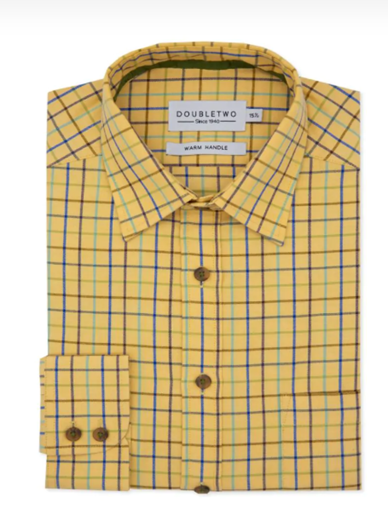 D2 Brushed Cotton Shirt Gold GS4007  -1