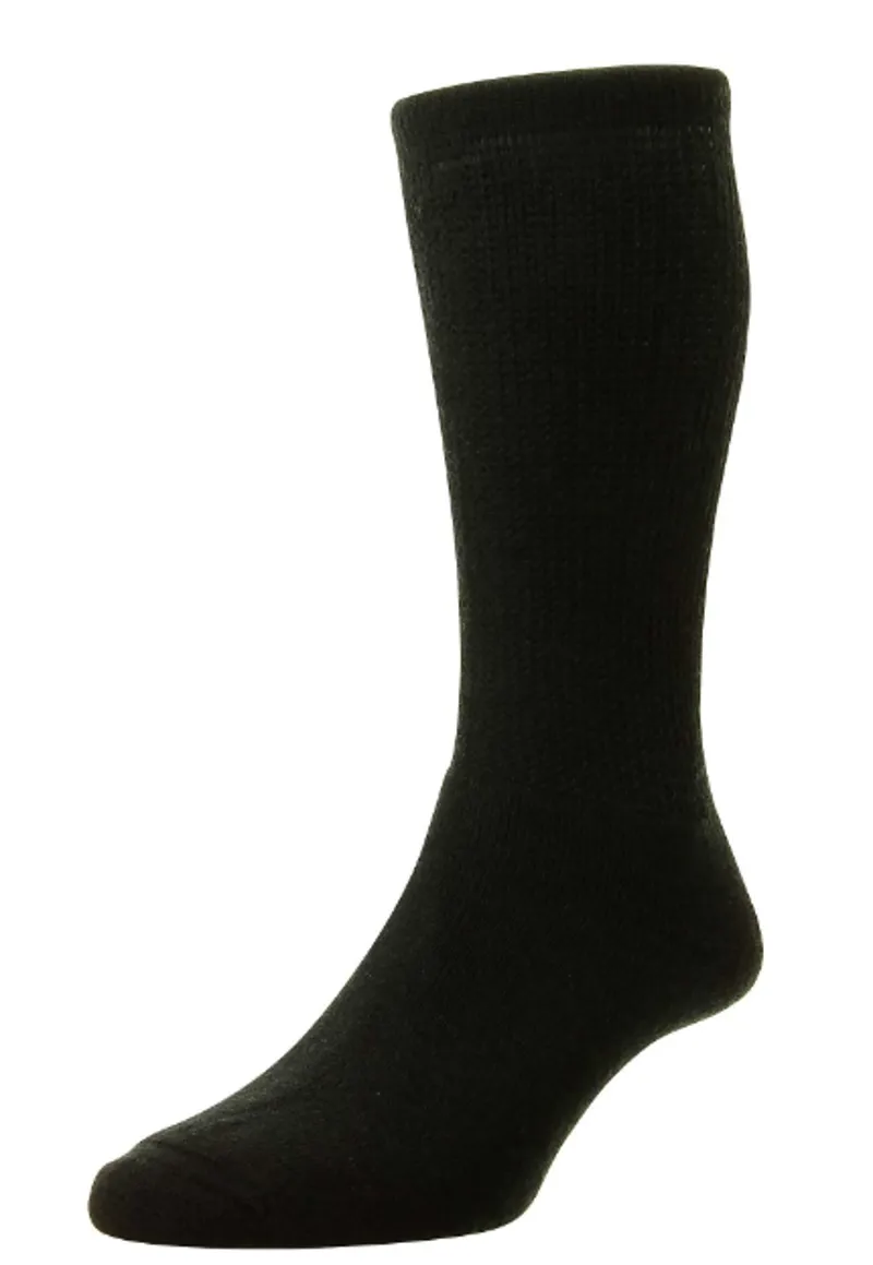HJ1352 BLK Wool Diabetic
