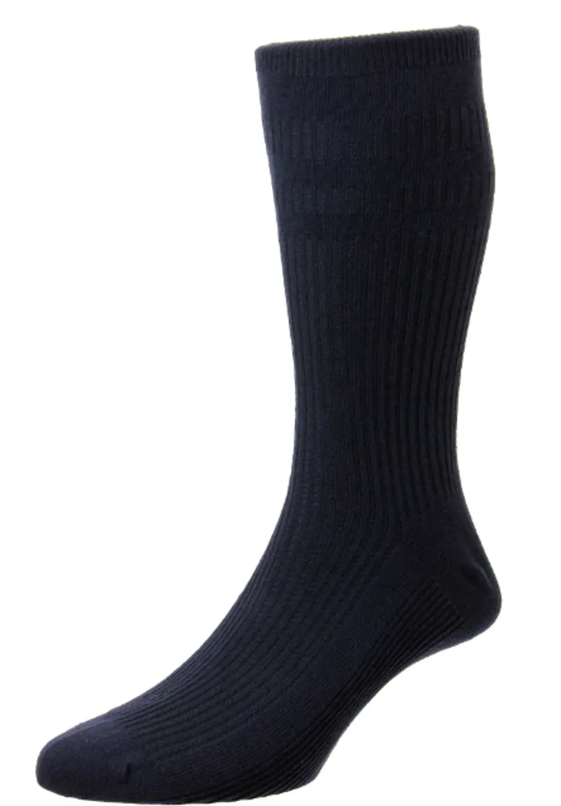 HJ191 Navy Cotton Extra Wide Softop