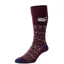 HJ Hall Cotton Rich Socks Sheep Burgundy HJ45 