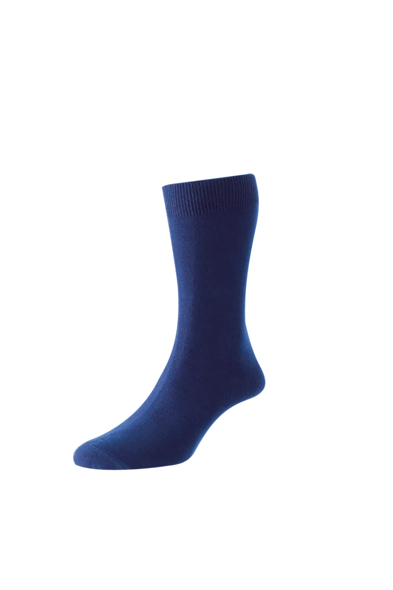 HJ Hall Bright Colours Fashion Sock Cobalt