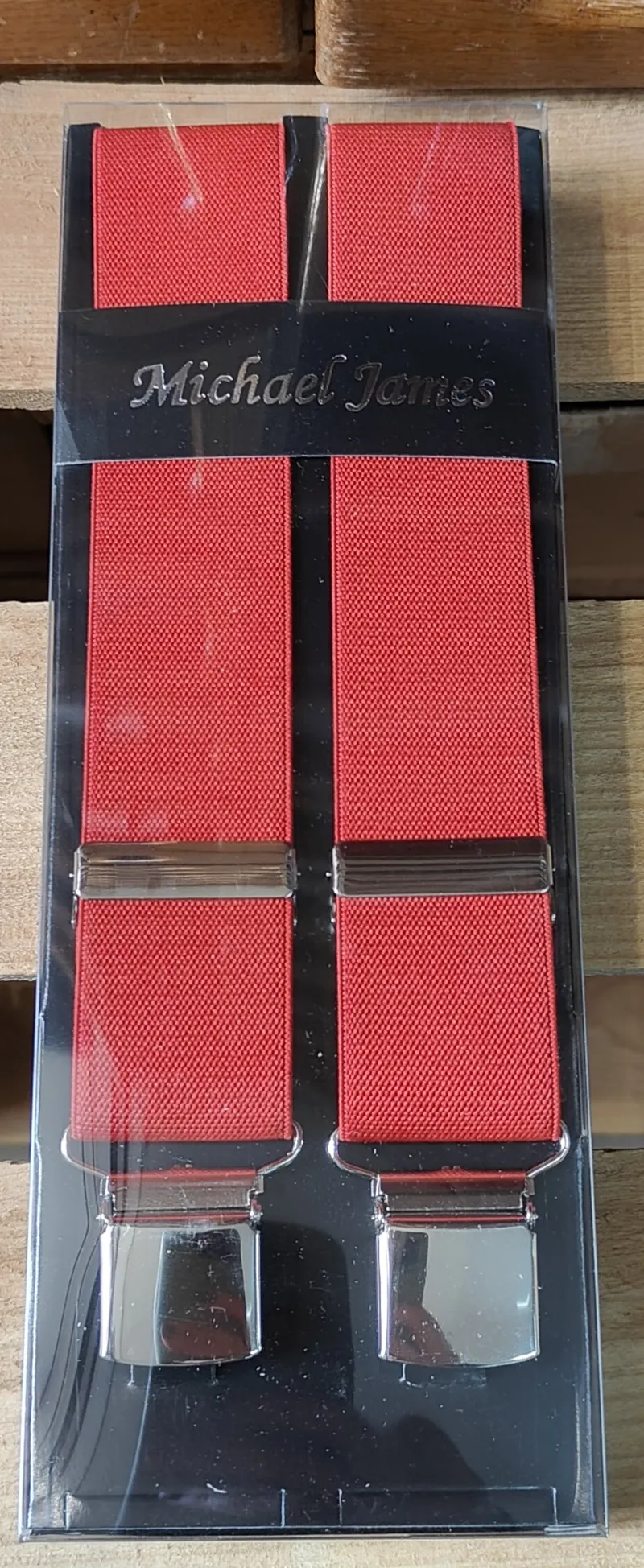 Michael James 2XL Braces Red