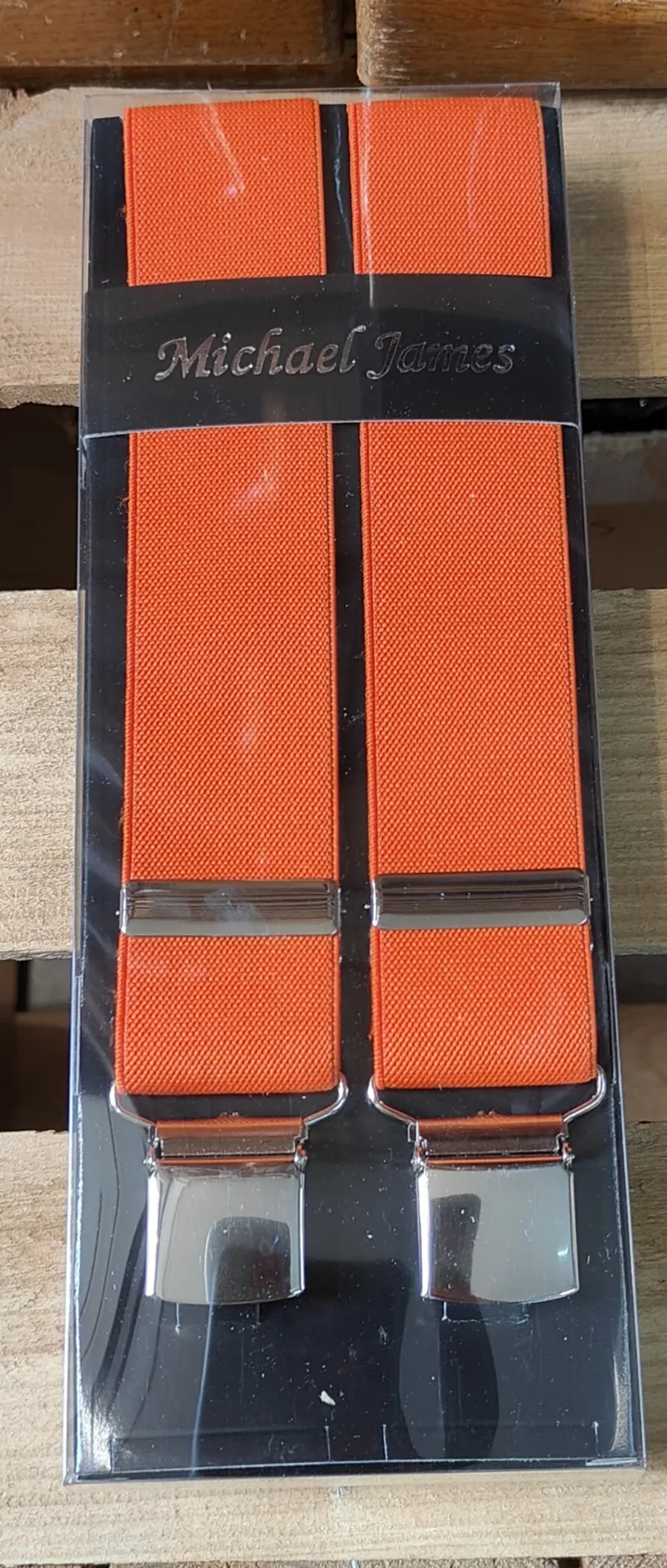 Michael James Braces Wide Clip Orange