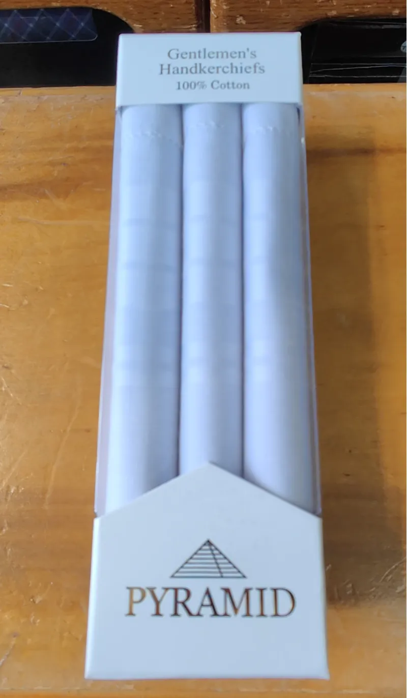 Pyramid 3PK WHITE HANKS PM25 