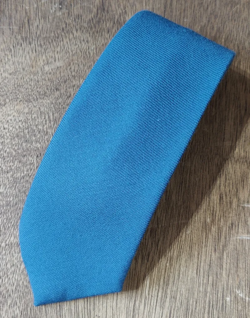PL Sells Wool Tie Mid Blue U103/76 