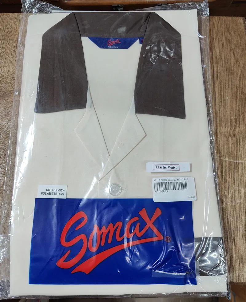  Somax Lightweight Pyjamas Elastic Waist Brown MT117  