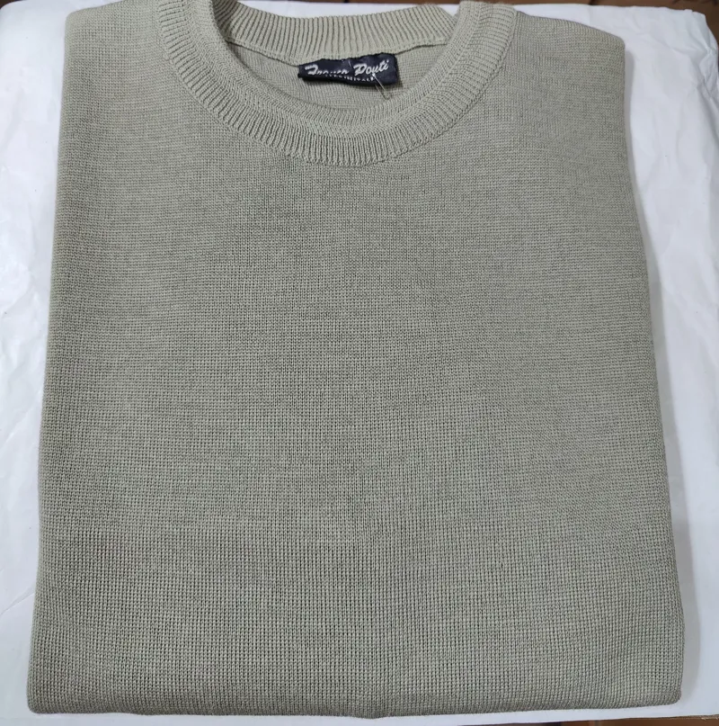  Franco Ponti 50/50 Crew Neck Jumper Sage K02