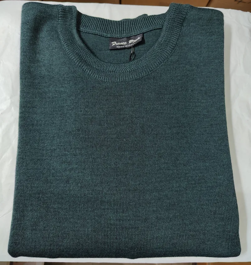  Franco Ponti 50/50 Crew Neck Jumper Fern K02 