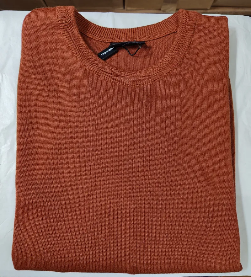  Franco Ponti 50/50 Crew Neck Jumper Rust K02 