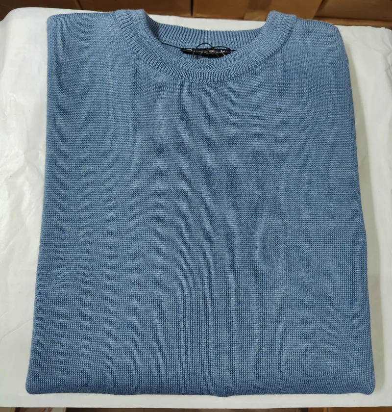  Franco Ponti 50/50 Crew Neck Jumper Denim K02 