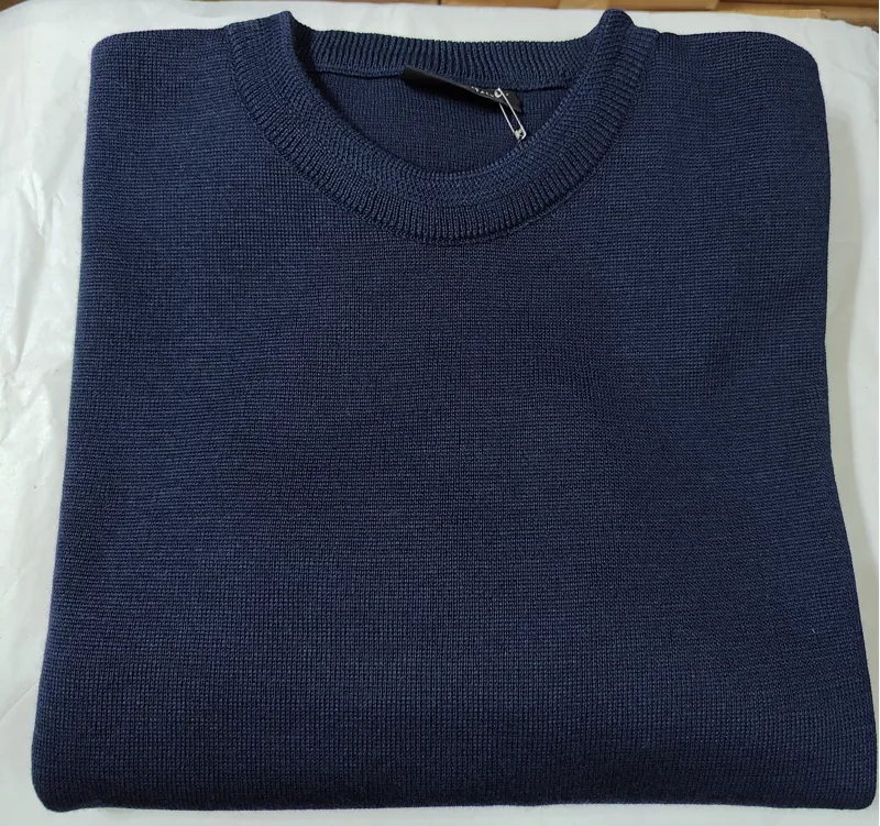  Franco Ponti 50/50 Crew Neck Jumper Navy K02 
