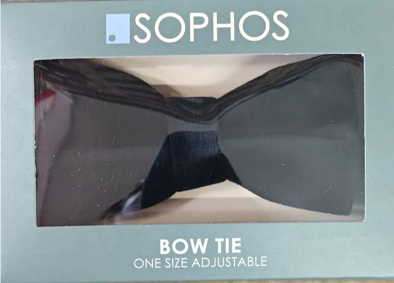 Sophos Velvet Bow Tie Black