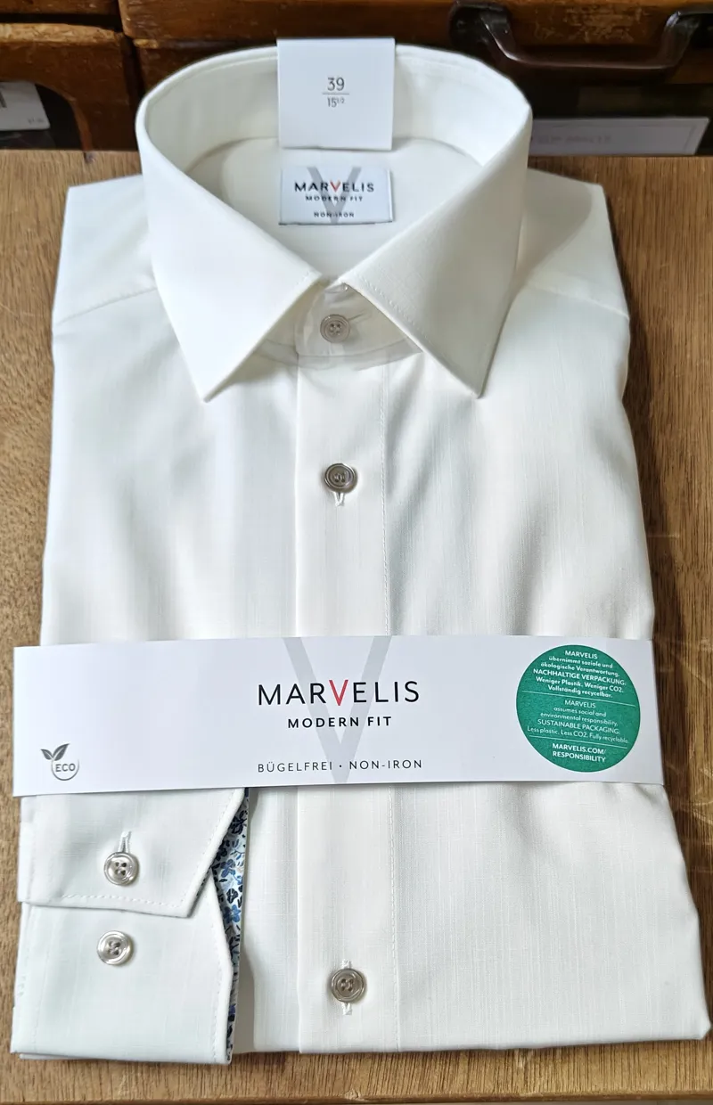 Marvelis Modern Fit Shirt Cream 7284/74/03 