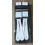 Michael James Leather End Braces White