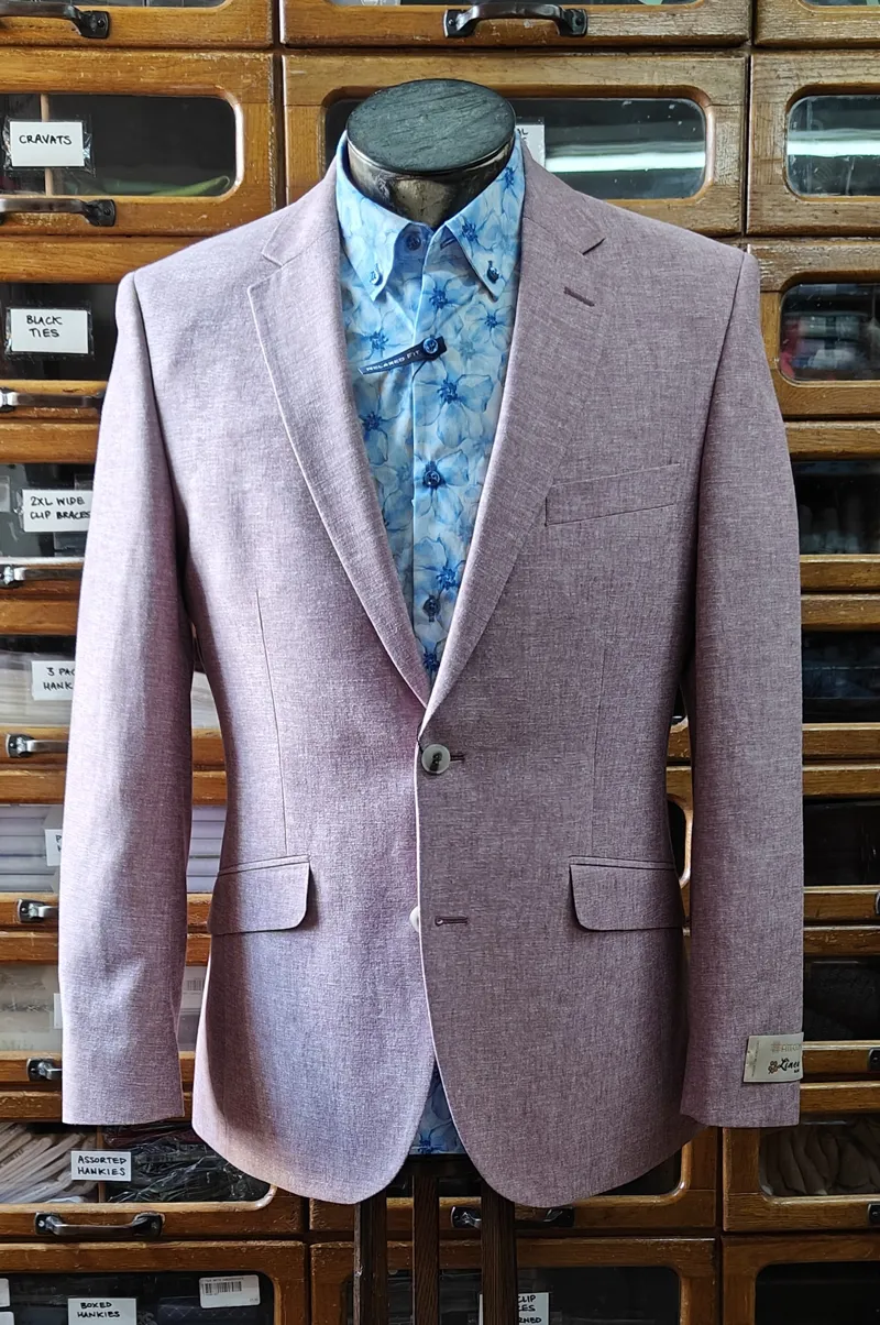 Scott Linen Jacket Pink S25112JC 