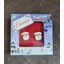 Christmas Santa Face Cufflinks White