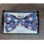 Christmas Santa Bow Tie Blue