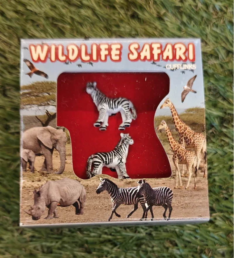 Sophos Novelty Zebra Cufflinks