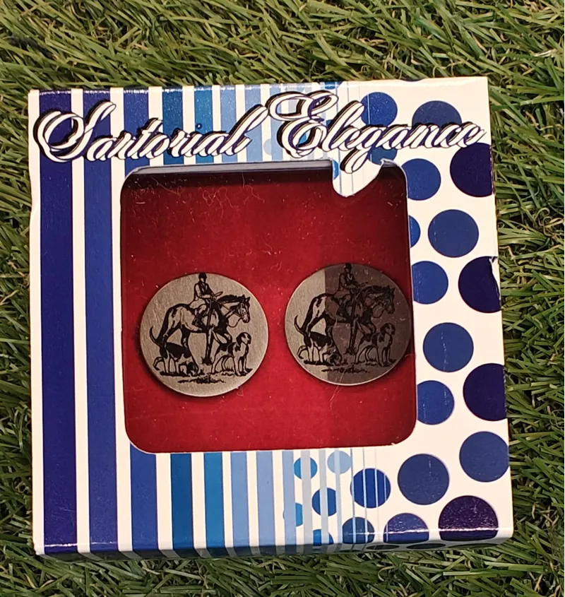 Sophos Novelty Hunting Cufflinks Chrome