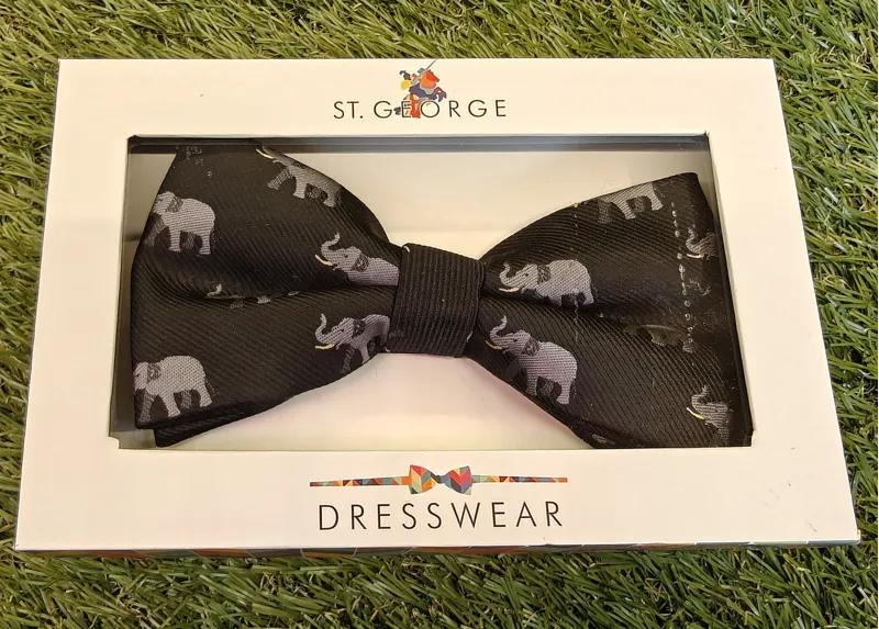  Sophos Motif Bow Tie Elephant Black
