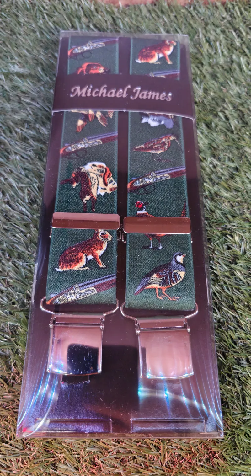 Michael James Braces Wide Clip Grouse Shoot