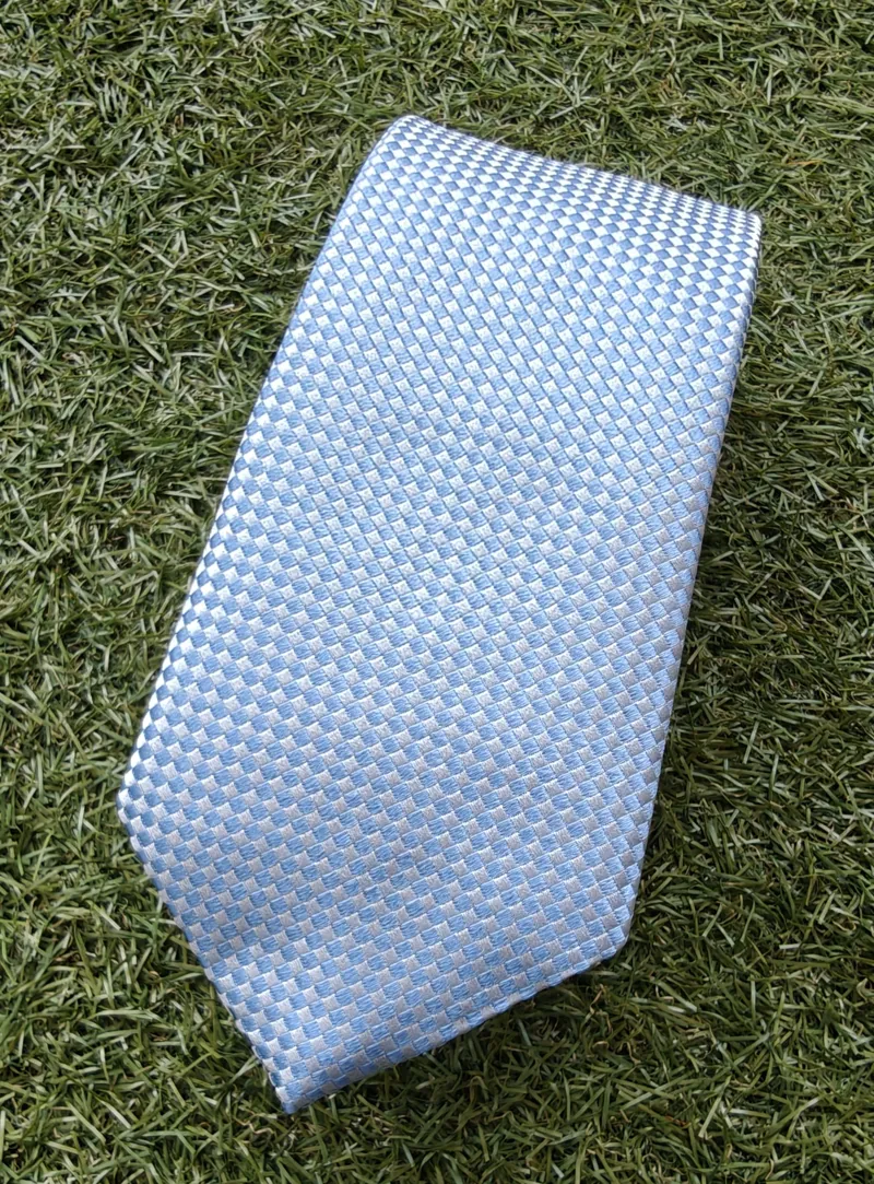  Atkinsons Texture Silk Tie Sky 5535/53