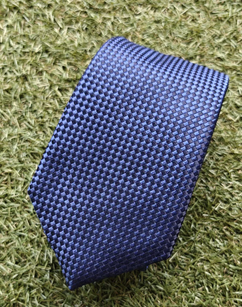  Atkinsons Texture Silk Tie Navy 5535/51 
