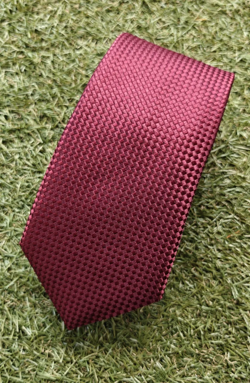 Atkinsons Texture Silk Tie Wine 5535/56 