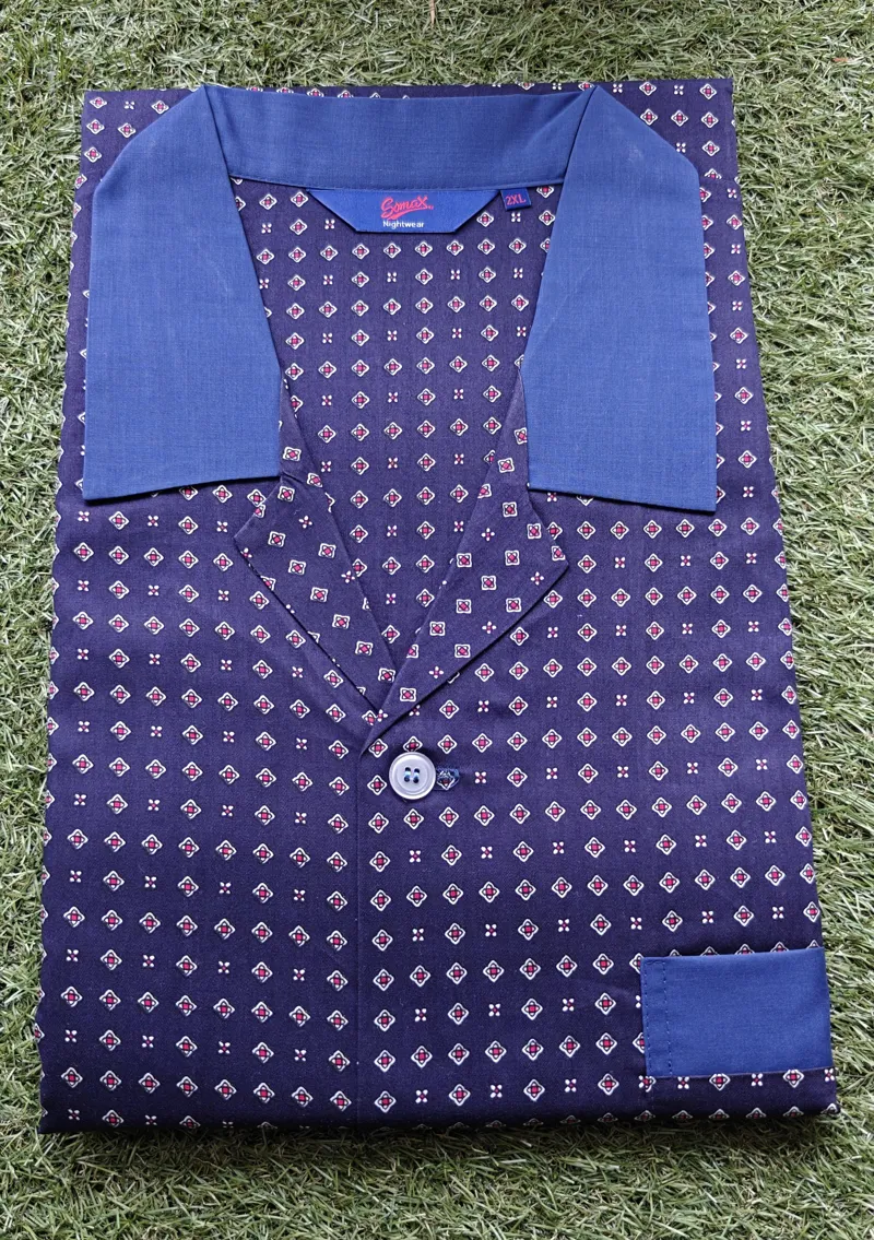 Somax Elastic Waist Pyjamas SW15 Blue 