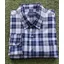  Taylor Hunt Brushed Cotton Shirt Blue Check THCK034 
