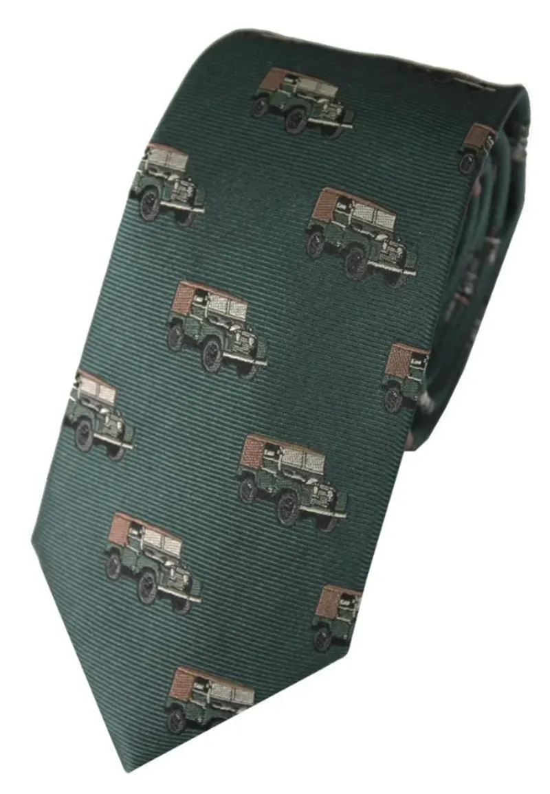 L.A. Smith Land Rover Silk Tie Green S9505/1 